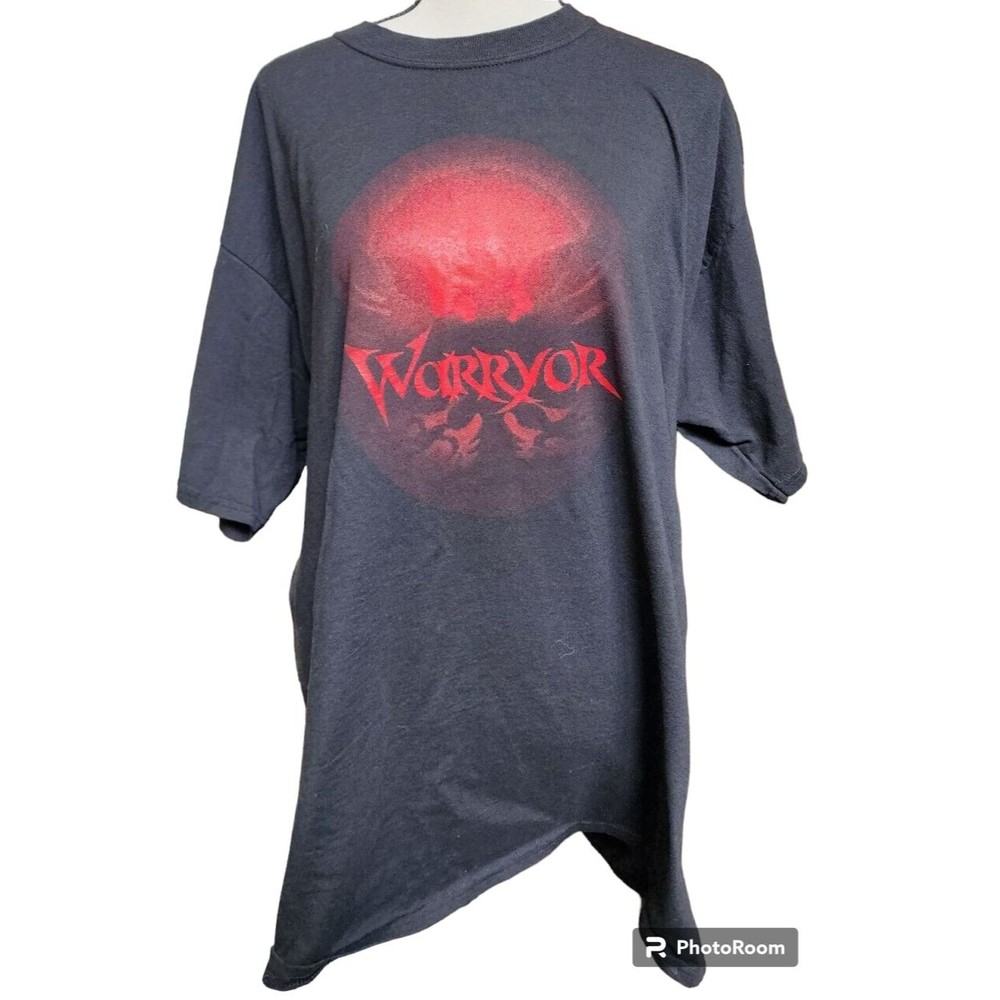 Warryor Metal Band T-Shirt 2007 2 Sides XL Whatever Happened To Rock And Roll?